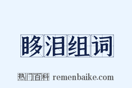 眵泪组词是什么意思的图片
